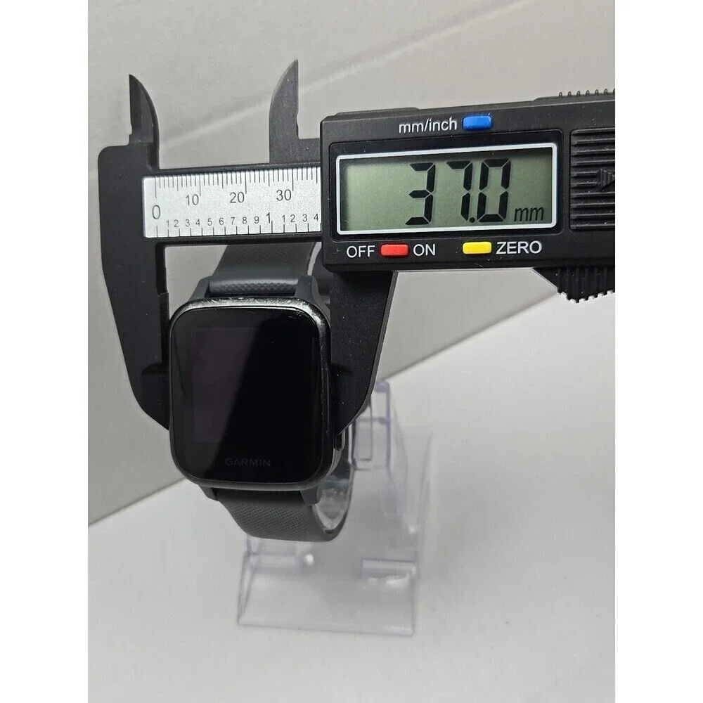 Garmin Venu SQ GPS Smartwatch 37mm Shadow Gray Silicone Band Pulse Ox 5 ATM Swim